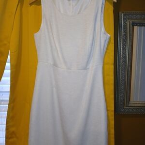 The Limited White Sleeveless Mini Dress